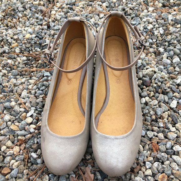 Metallic Leather Wedges - Picture 2 of 5